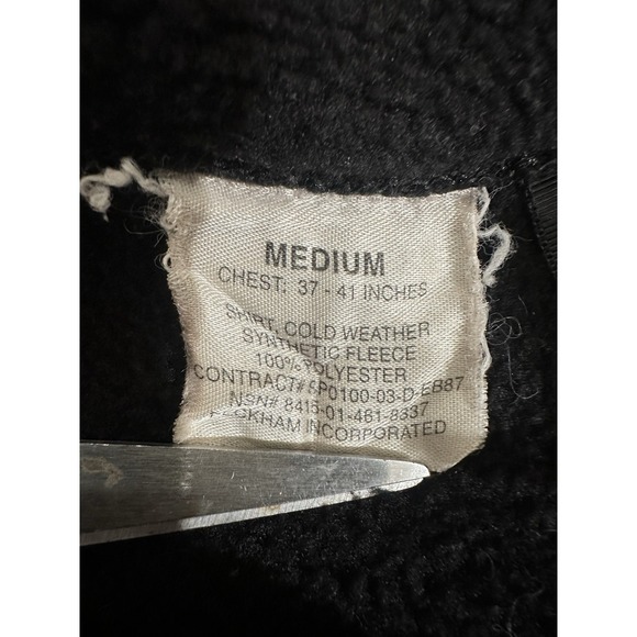 DSCP by Peckham Medium US Military Black Polartec Fleece Cold Weather Jacket - Picture 6 of 6
